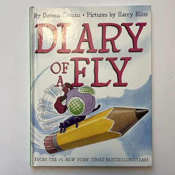 Set Of 2 Childrens Story Books Pigeon Has to Go to School and Diary of a Fly - Picture 2 of 12